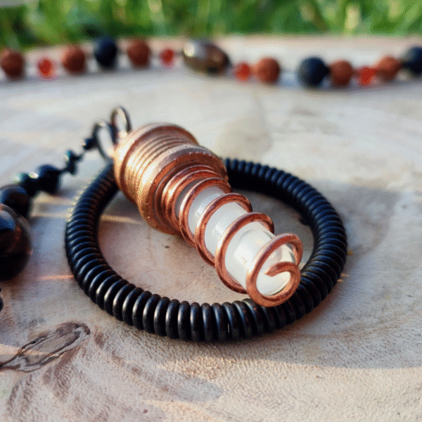 Amulet GANS CO2/ZnO - mini - naszyjnik medytacyjny - generator bioenergetyczny